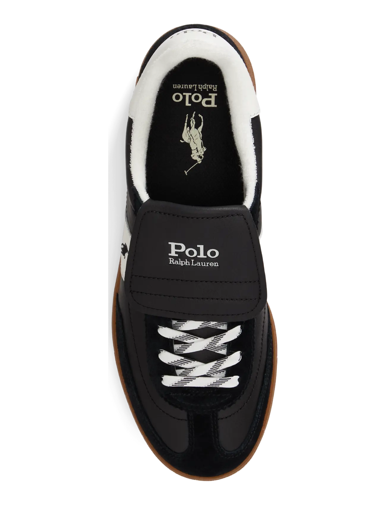 Polo Ralph Lauren - Bedford Leather-Suede Sneaker - low-top sneaker - black/deckwash wh - 3
