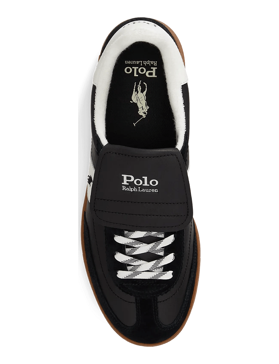 Polo Ralph Lauren - Bedford Leather-Suede Sneaker - low-top sneaker - black/deckwash wh - 3