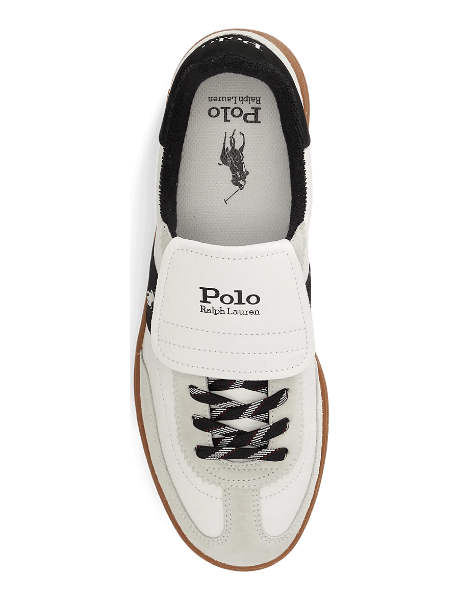 Polo Ralph Lauren - Bedford Leather-Suede Sneaker - low-top sneaker - deckwash white/bl - 1