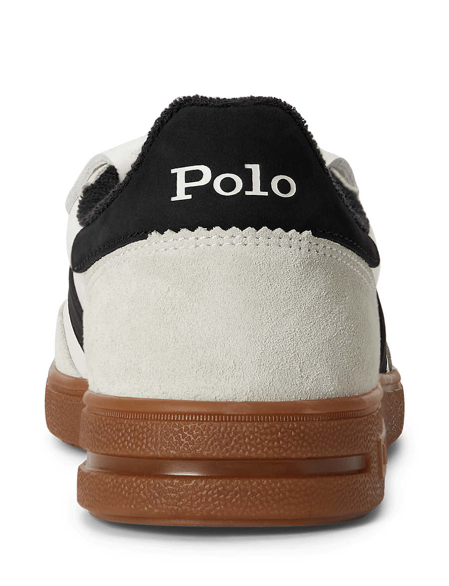 Polo Ralph Lauren - Bedford Leather-Suede Sneaker - low-top sneaker - deckwash white/bl - 4