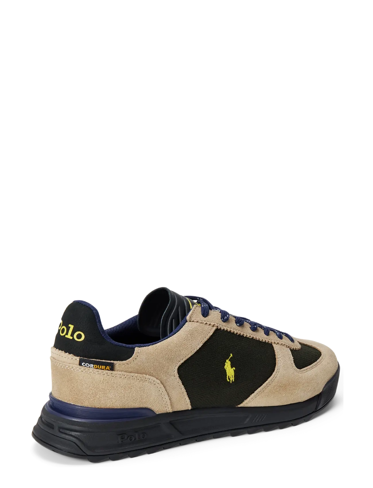 Polo Ralph Lauren - Varick Suede-Paneled Sneaker - estate olive mult - 1