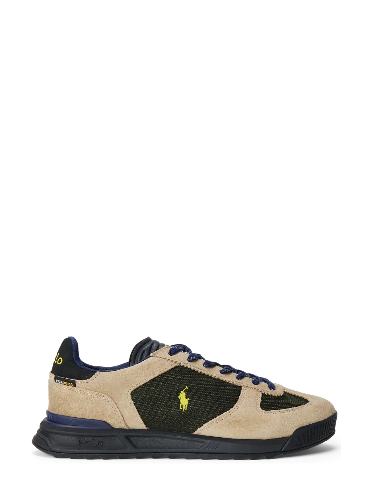 Polo Ralph Lauren - Varick Suede-Paneled Sneaker - estate olive mult - 2