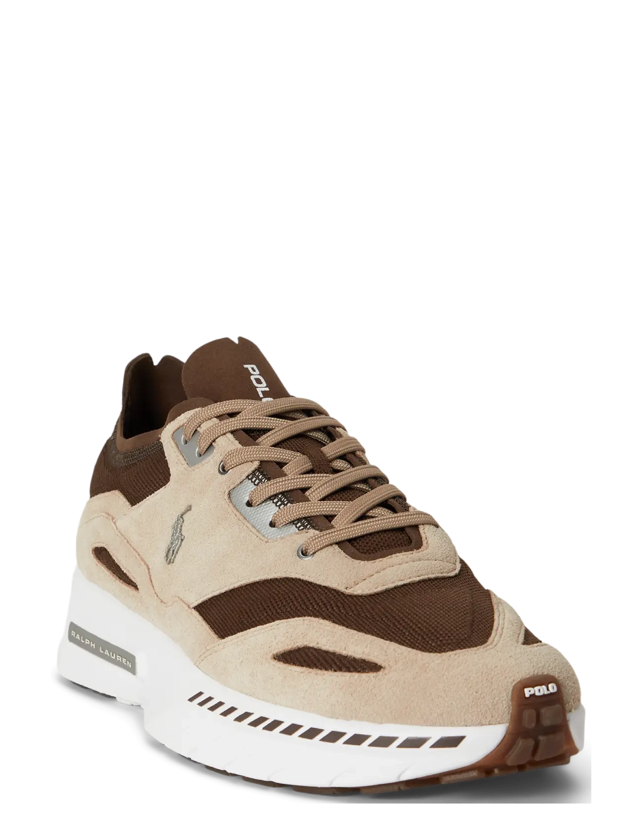 Polo Ralph Lauren - Boerum Suede-Paneled Knit Sneaker - madala säärega - milkshake/court b - 1