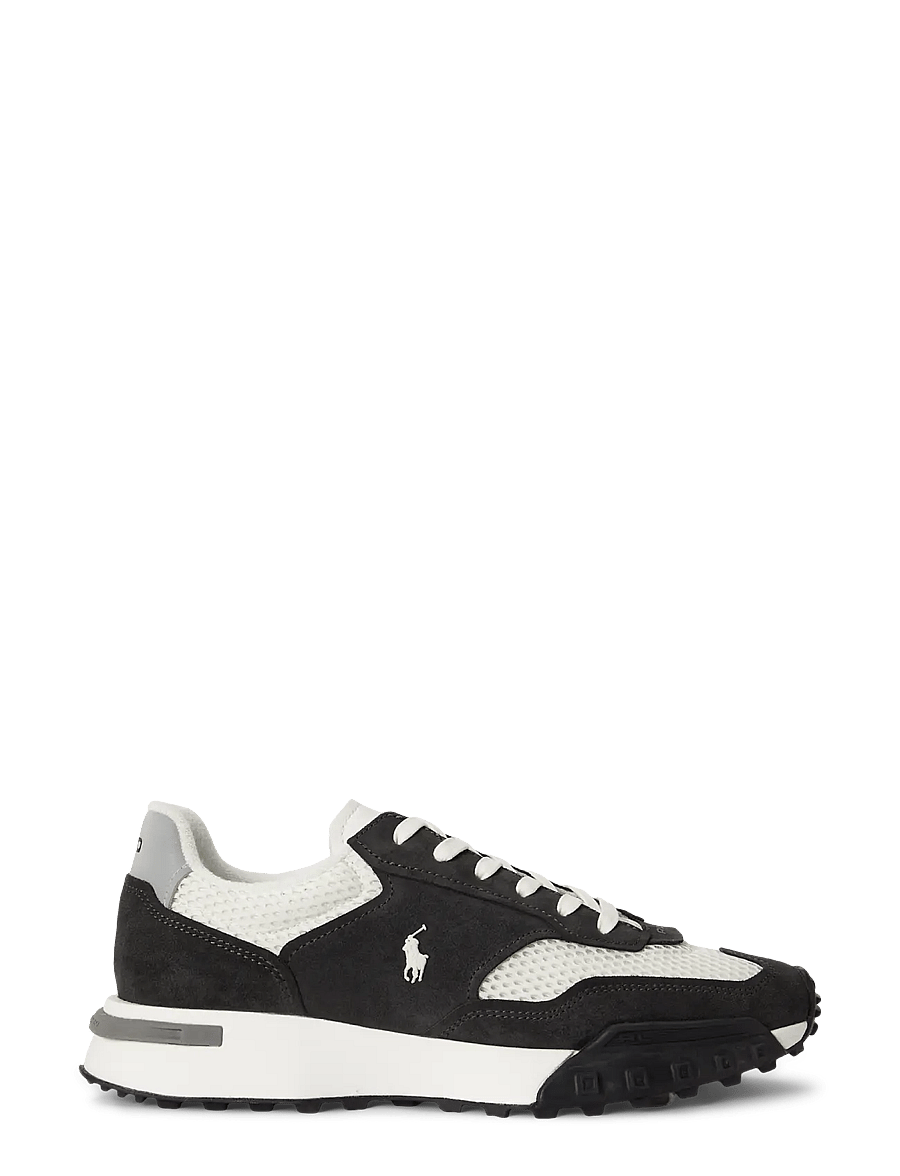 Polo Ralph Lauren - Eldridge Suede-Paneled Sneaker - lave sneakers - faded black/deckw - 0