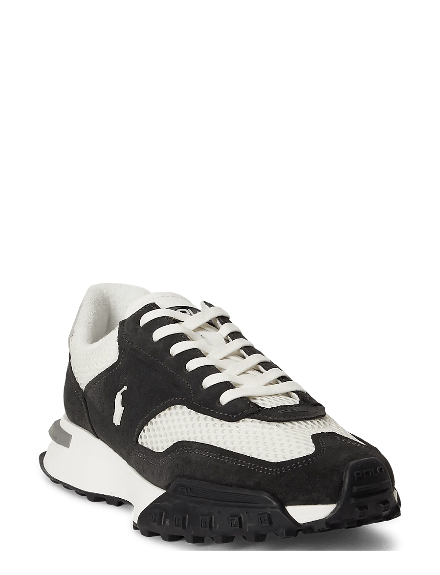 Polo Ralph Lauren - Eldridge Suede-Paneled Sneaker - lave sneakers - faded black/deckw - 1