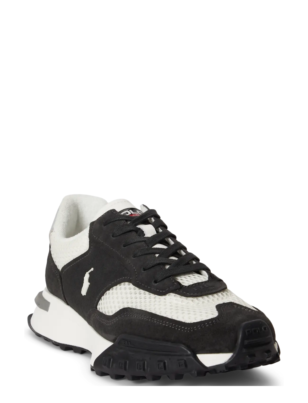 Polo Ralph Lauren - Eldridge Suede-Paneled Sneaker - lave sneakers - faded black/deckw - 3