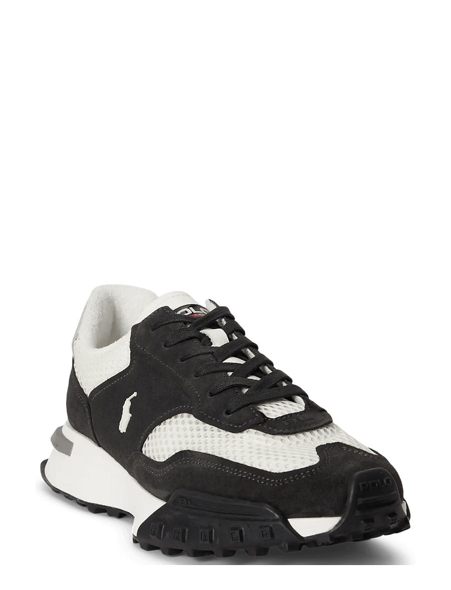 Polo Ralph Lauren - Eldridge Suede-Paneled Sneaker - lave sneakers - faded black/deckw - 3