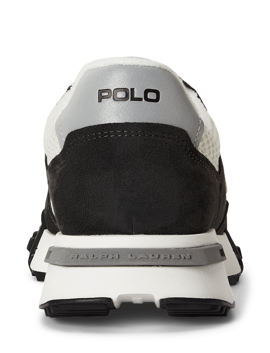 Polo Ralph Lauren - Eldridge Suede-Paneled Sneaker - lave sneakers - faded black/deckw - 4