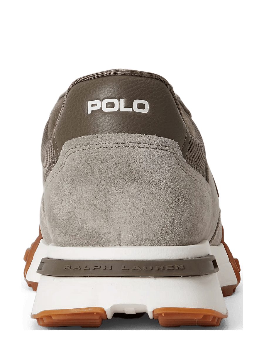 Polo Ralph Lauren - Eldridge Suede-Paneled Sneaker - low-top sneaker - earth grey/bungee - 1