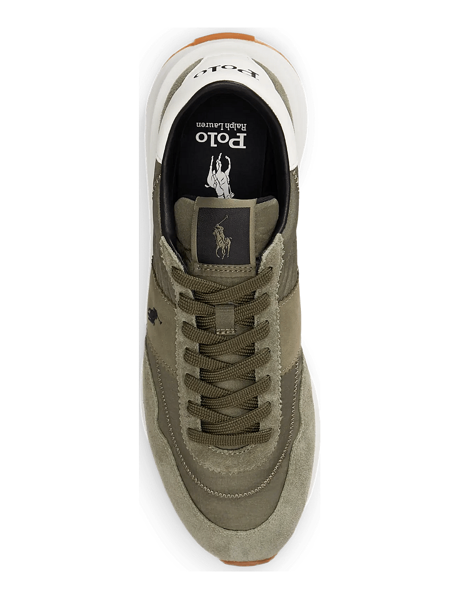 Polo Ralph Lauren - Train 89 Suede-Paneled Sneaker - lave sneakers - cruise olive - 2
