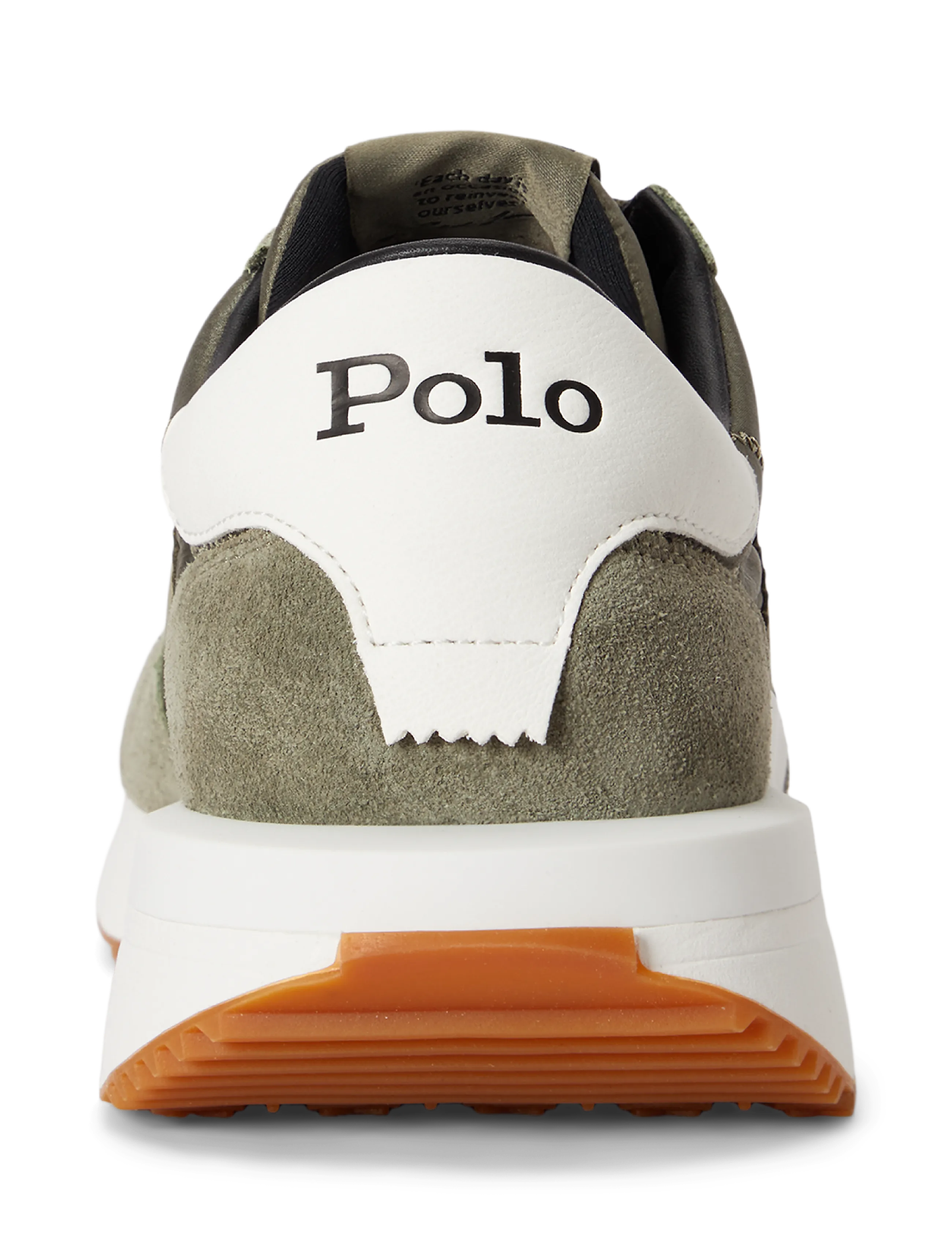 Polo Ralph Lauren - Train 89 Suede-Paneled Sneaker - lave sneakers - cruise olive - 3