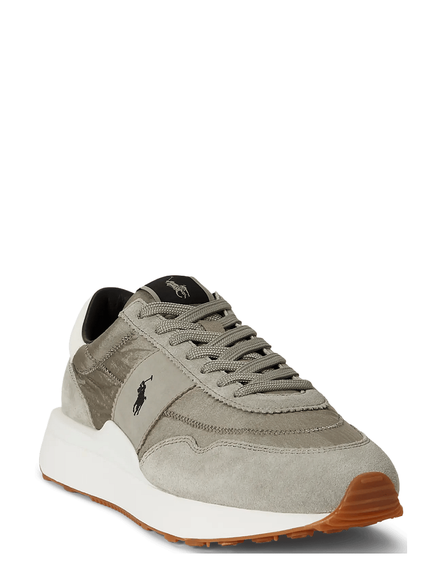 Polo Ralph Lauren - Train 89 Suede-Paneled Sneaker - low-top sneaker - earth grey - 0