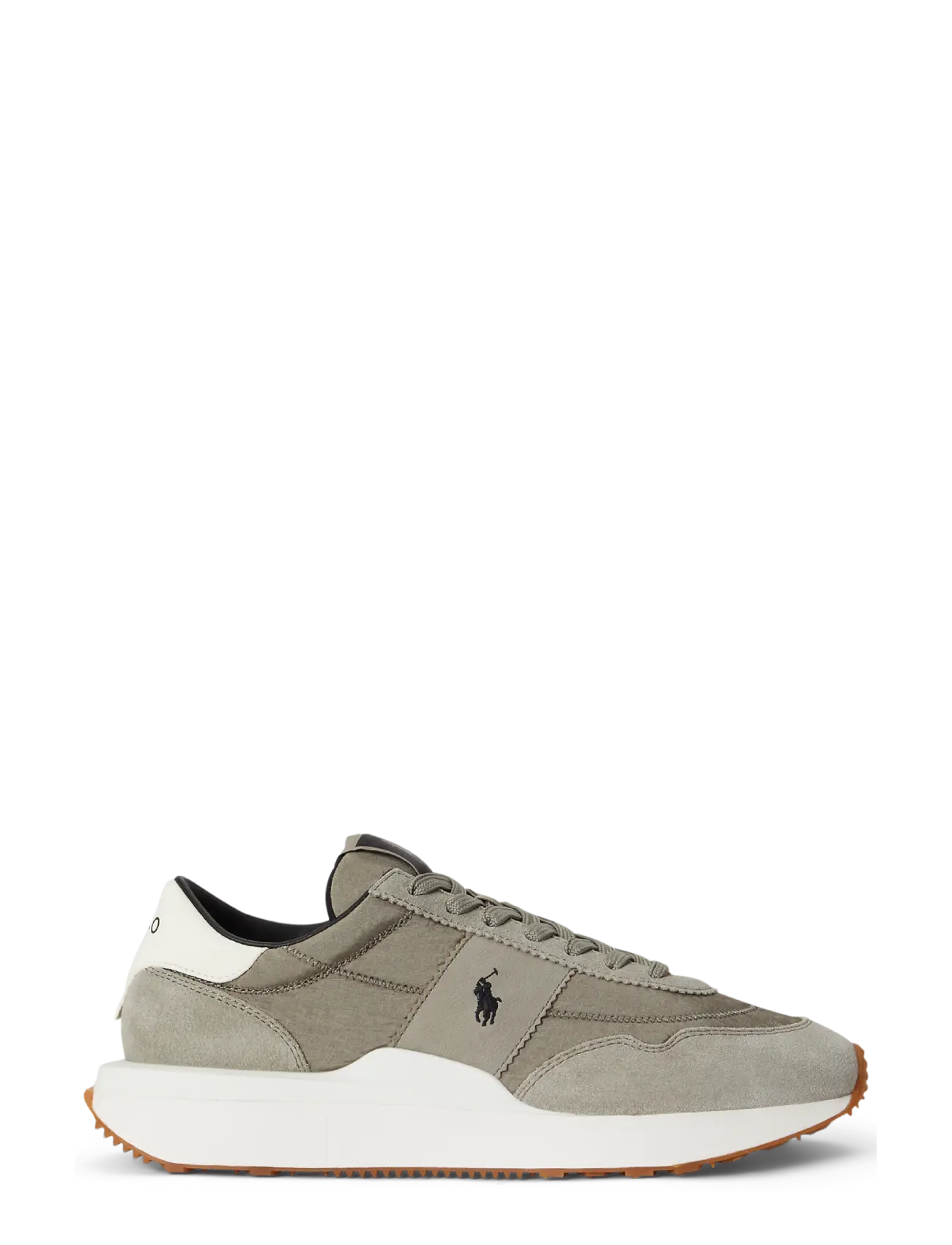 Polo Ralph Lauren - Train 89 Suede-Paneled Sneaker - low tops - earth grey - 1