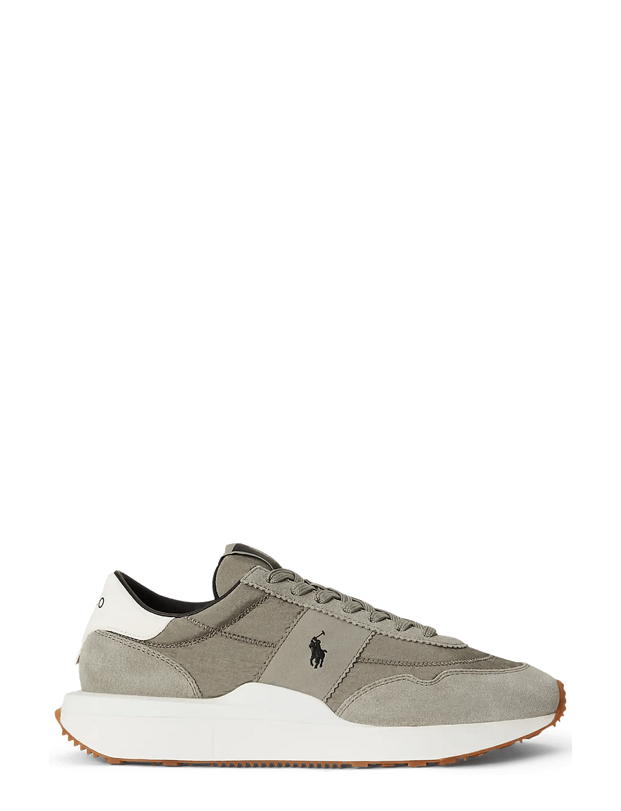 Polo Ralph Lauren - Train 89 Suede-Paneled Sneaker - low-top sneaker - earth grey - 1