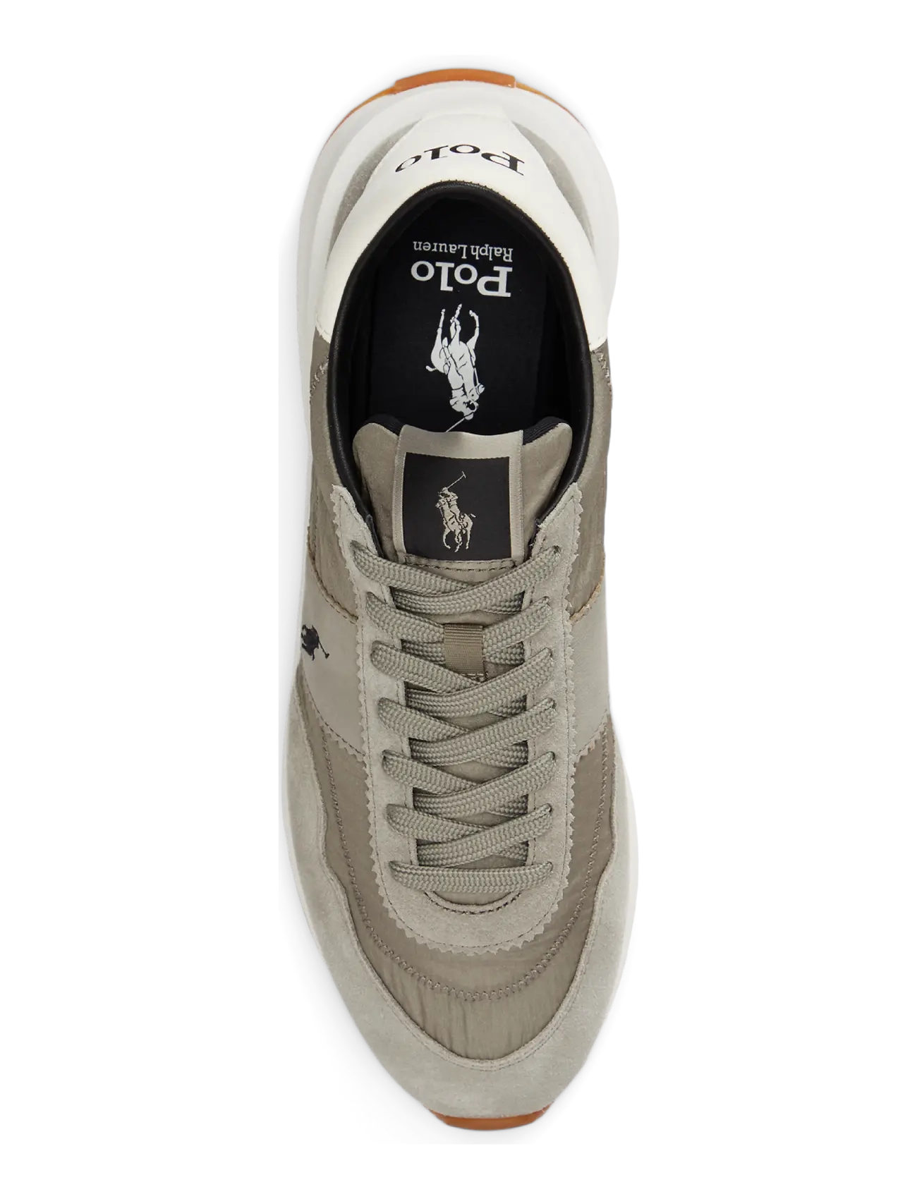 Polo Ralph Lauren - Train 89 Suede-Paneled Sneaker - low tops - earth grey - 2