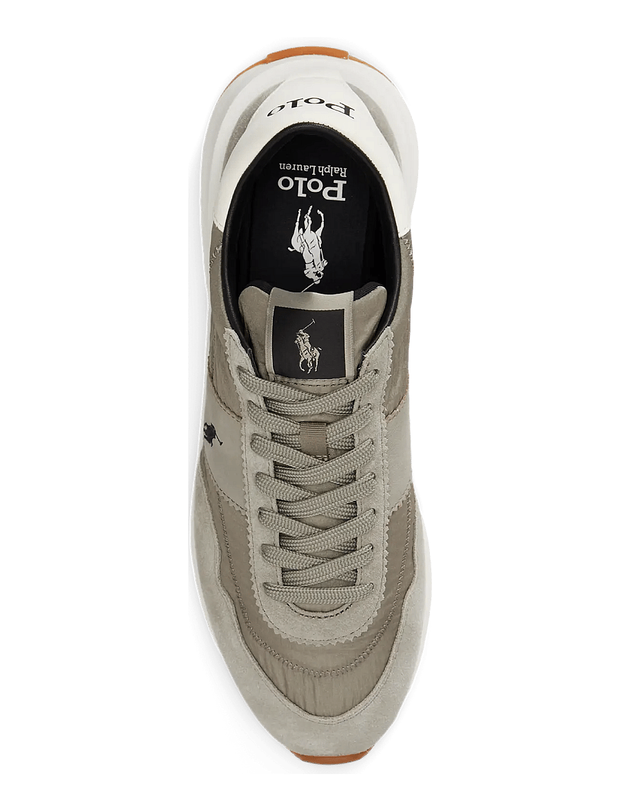 Polo Ralph Lauren - Train 89 Suede-Paneled Sneaker - low-top sneaker - earth grey - 2