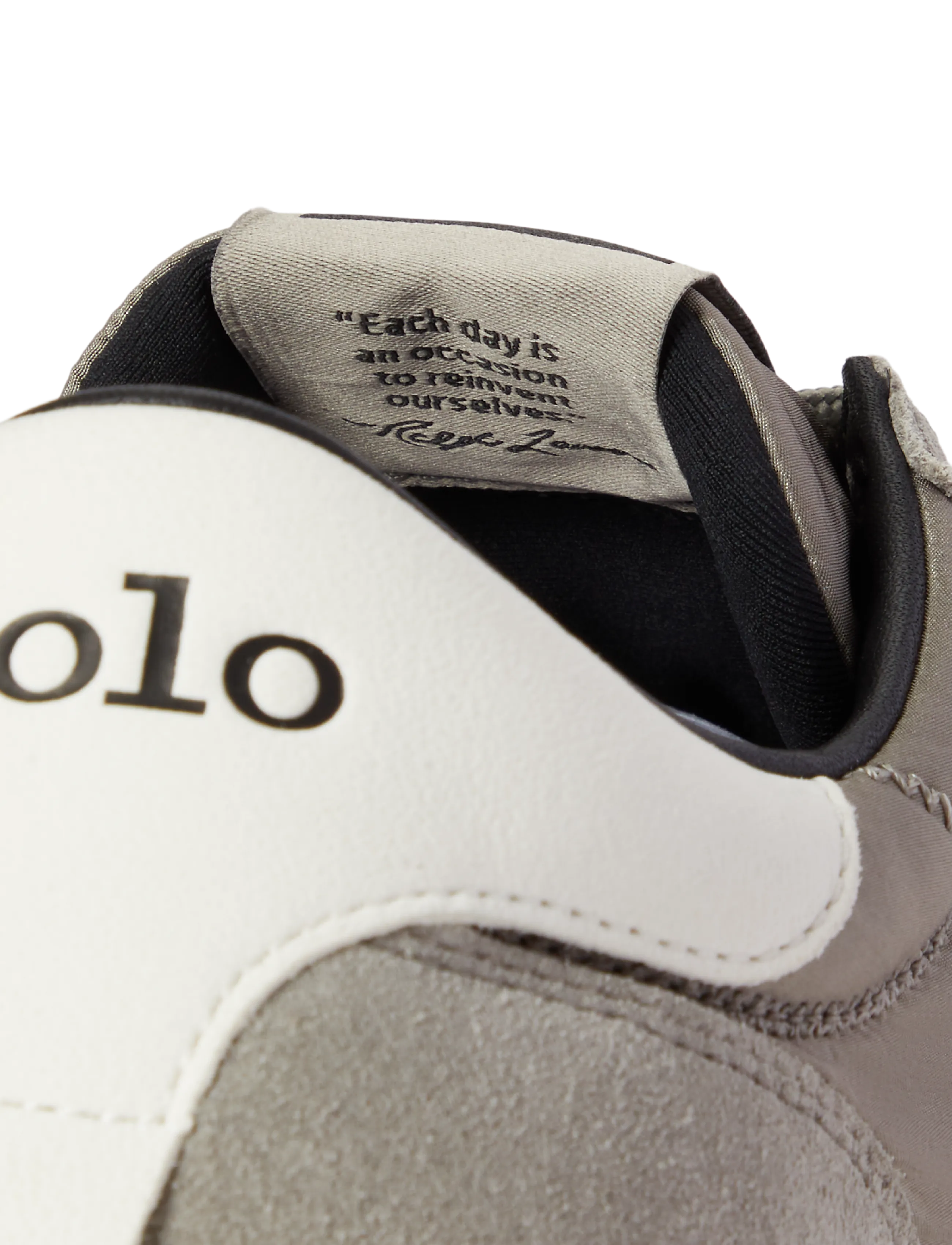 Polo Ralph Lauren - Train 89 Suede-Paneled Sneaker - low tops - earth grey - 4