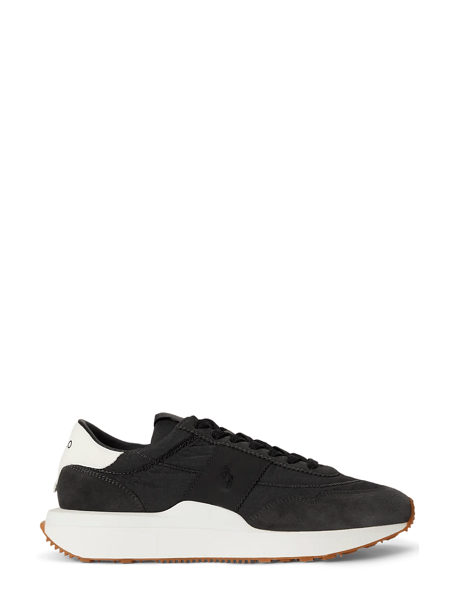 Polo Ralph Lauren - Train 89 Suede-Paneled Sneaker - low-top sneaker - faded black - 0