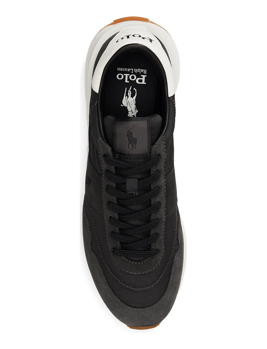 Polo Ralph Lauren - Train 89 Suede-Paneled Sneaker - low-top sneaker - faded black - 1