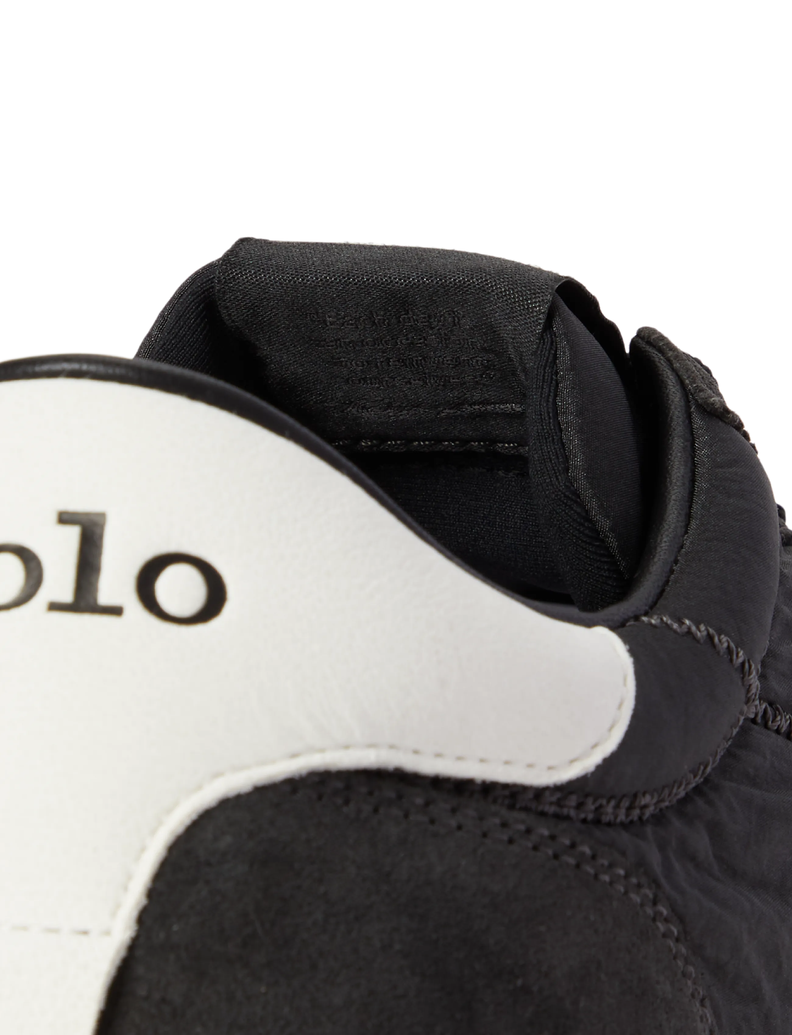 Polo Ralph Lauren - Train 89 Suede-Paneled Sneaker - low-top sneaker - faded black - 4