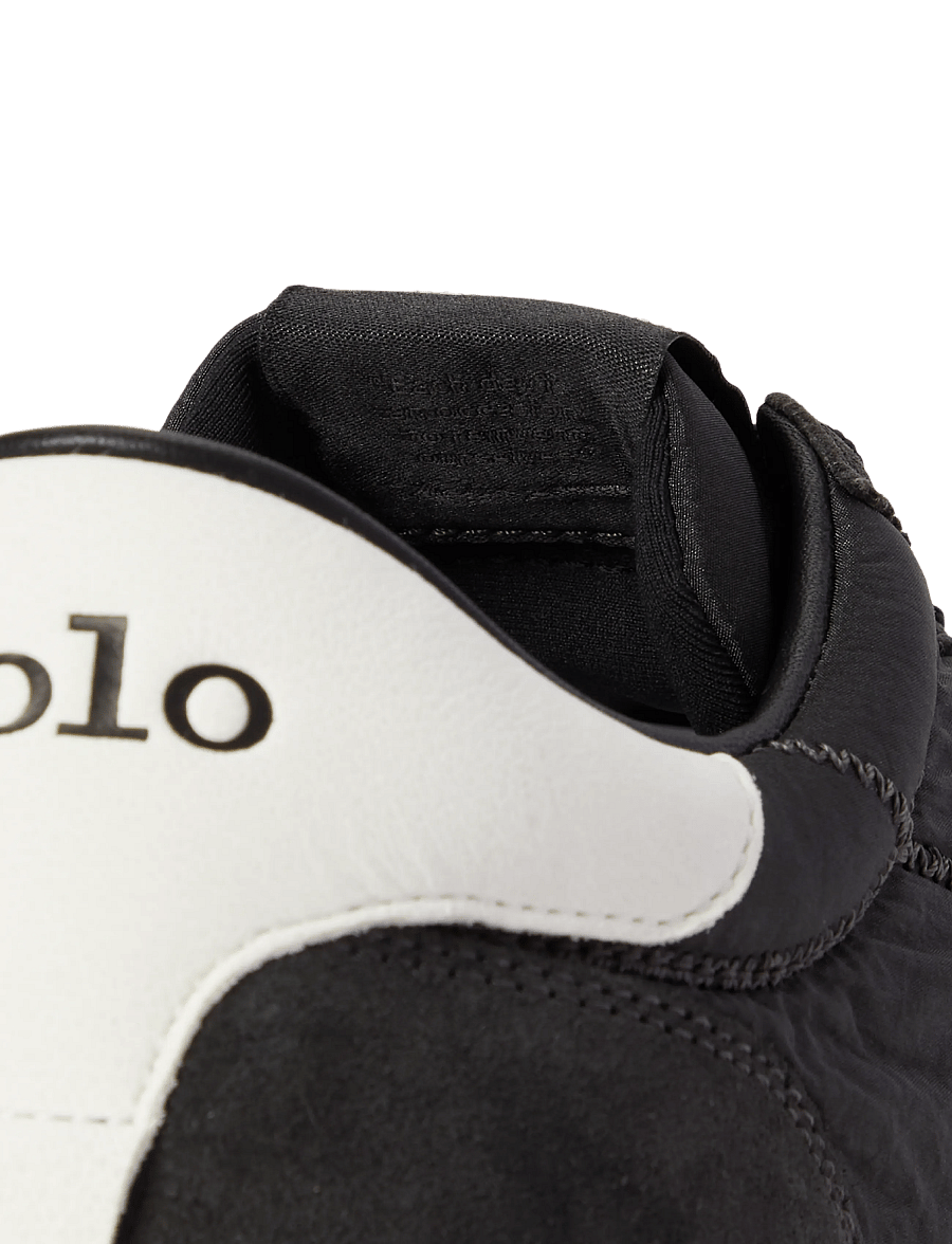 Polo Ralph Lauren - Train 89 Suede-Paneled Sneaker - low-top sneaker - faded black - 4