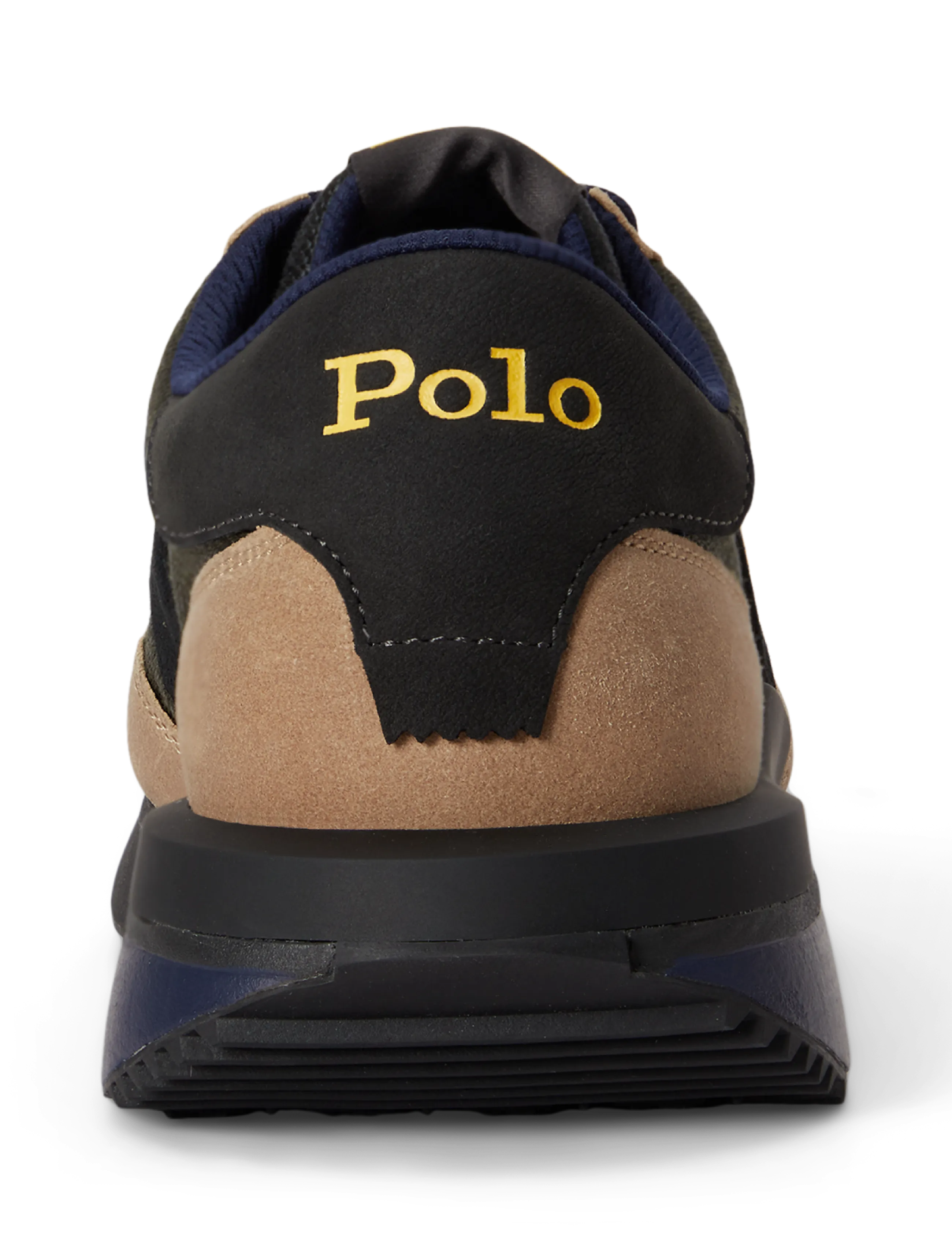 Polo Ralph Lauren - Train 89 Suede-Paneled Sneaker - lave sneakers - estate olive mult - 3