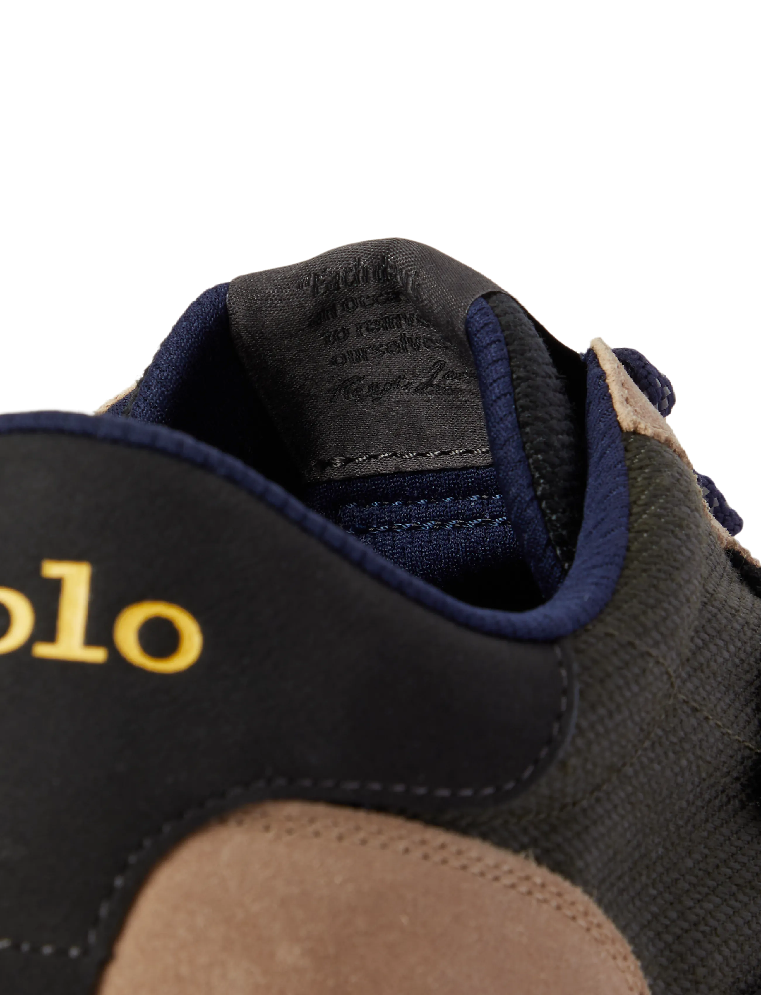 Polo Ralph Lauren - Train 89 Suede-Paneled Sneaker - lave sneakers - estate olive mult - 4