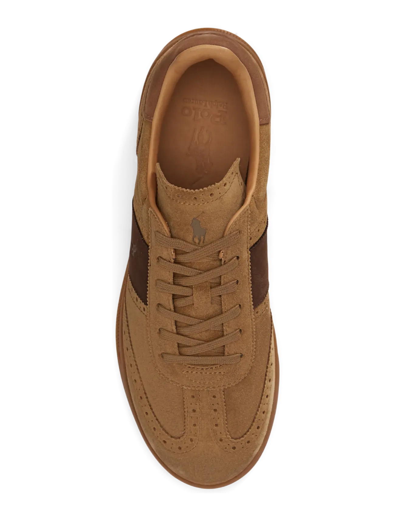 Polo Ralph Lauren - Heritage Aera Suede Brogue Sneaker - desert tan - 2