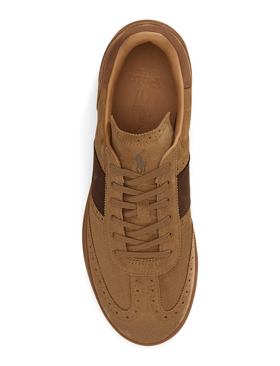 Polo Ralph Lauren - Heritage Aera Suede Brogue Sneaker - desert tan - 2