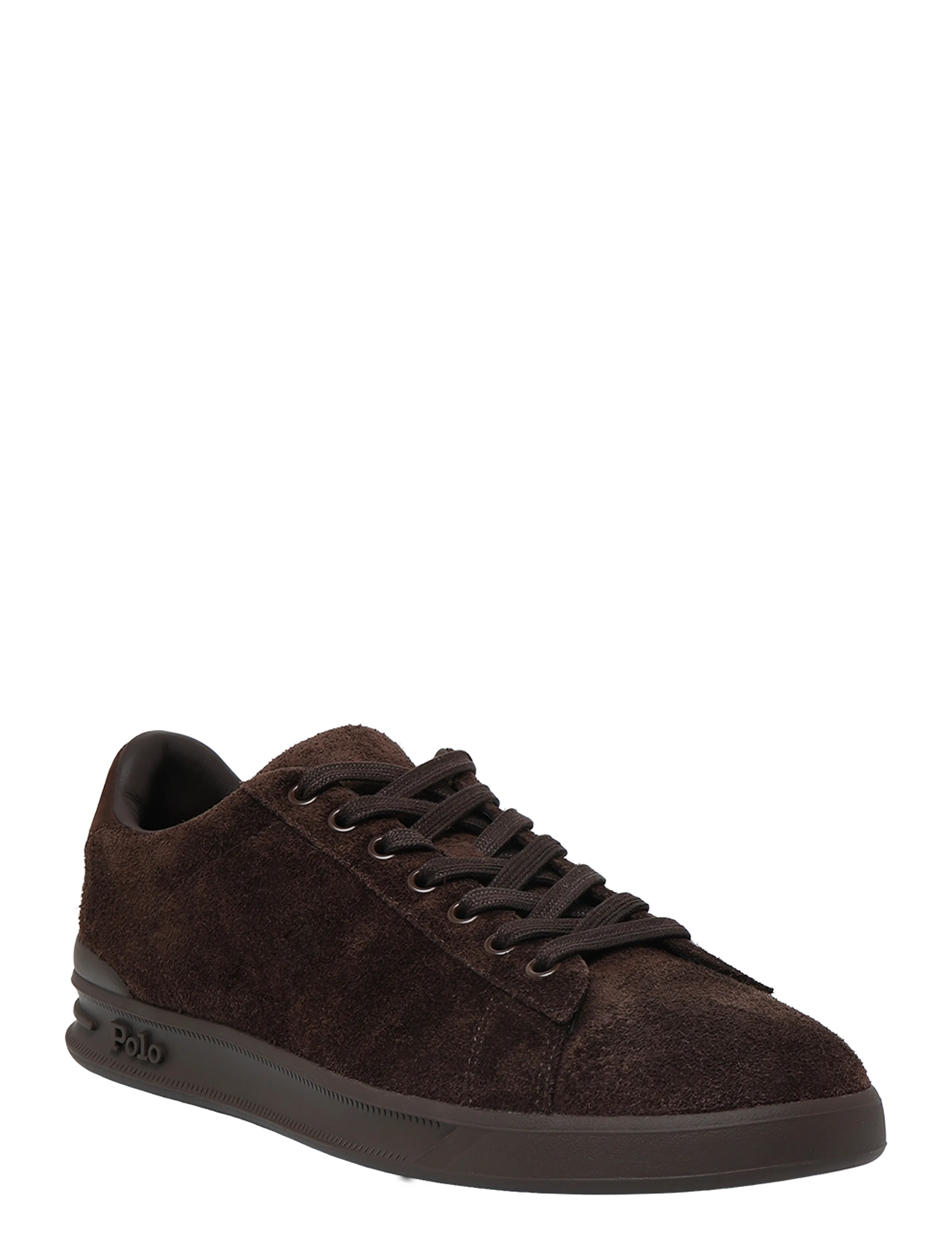 Polo Ralph Lauren Heritage Court II Suede Sneaker - Sneakers - DARK CHOCOLATE / brown