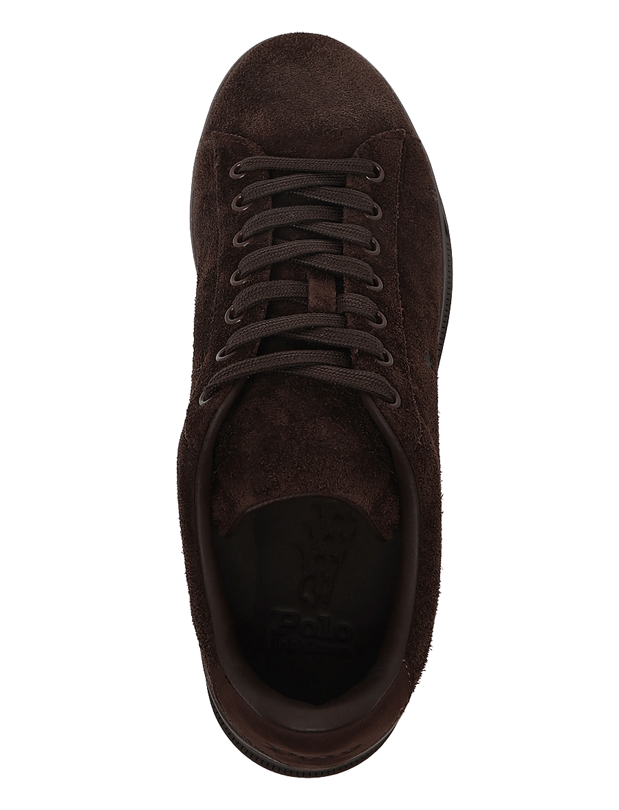 Polo Ralph Lauren - Heritage Court II Suede Sneaker - låga sneakers - dark chocolate - 3