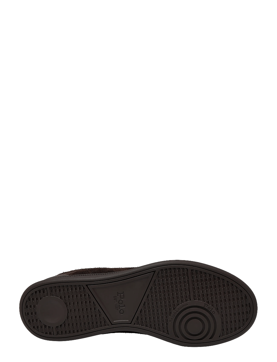 Polo Ralph Lauren - Heritage Court II Suede Sneaker - låga sneakers - dark chocolate - 4