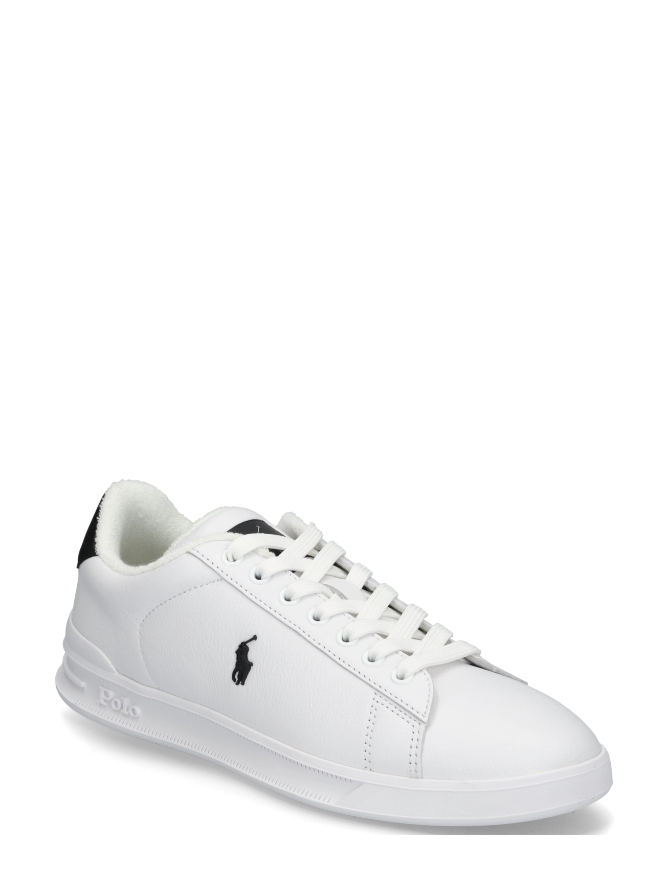 Polo Ralph Lauren LEATHER-HRT CRT III-SK-LTL - Sneakers - WHITE/BLACK / white