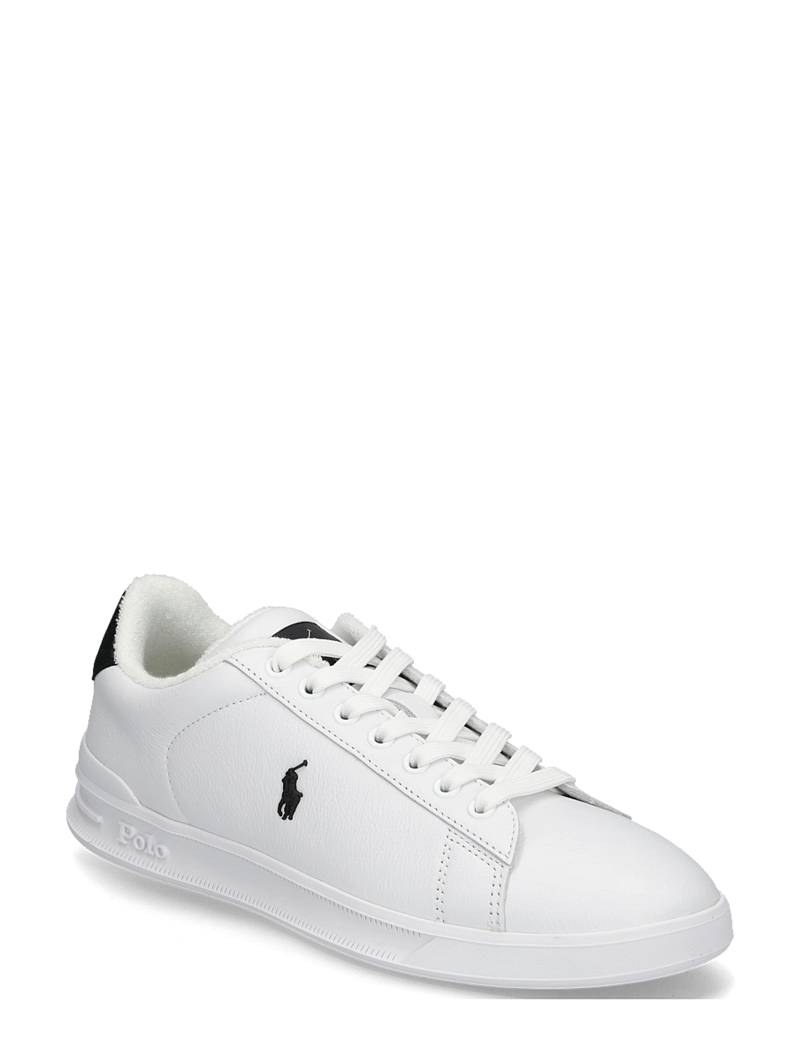 Polo Ralph Lauren - LEATHER-HRT CRT III-SK-LTL - lave sneakers - white/black - 0