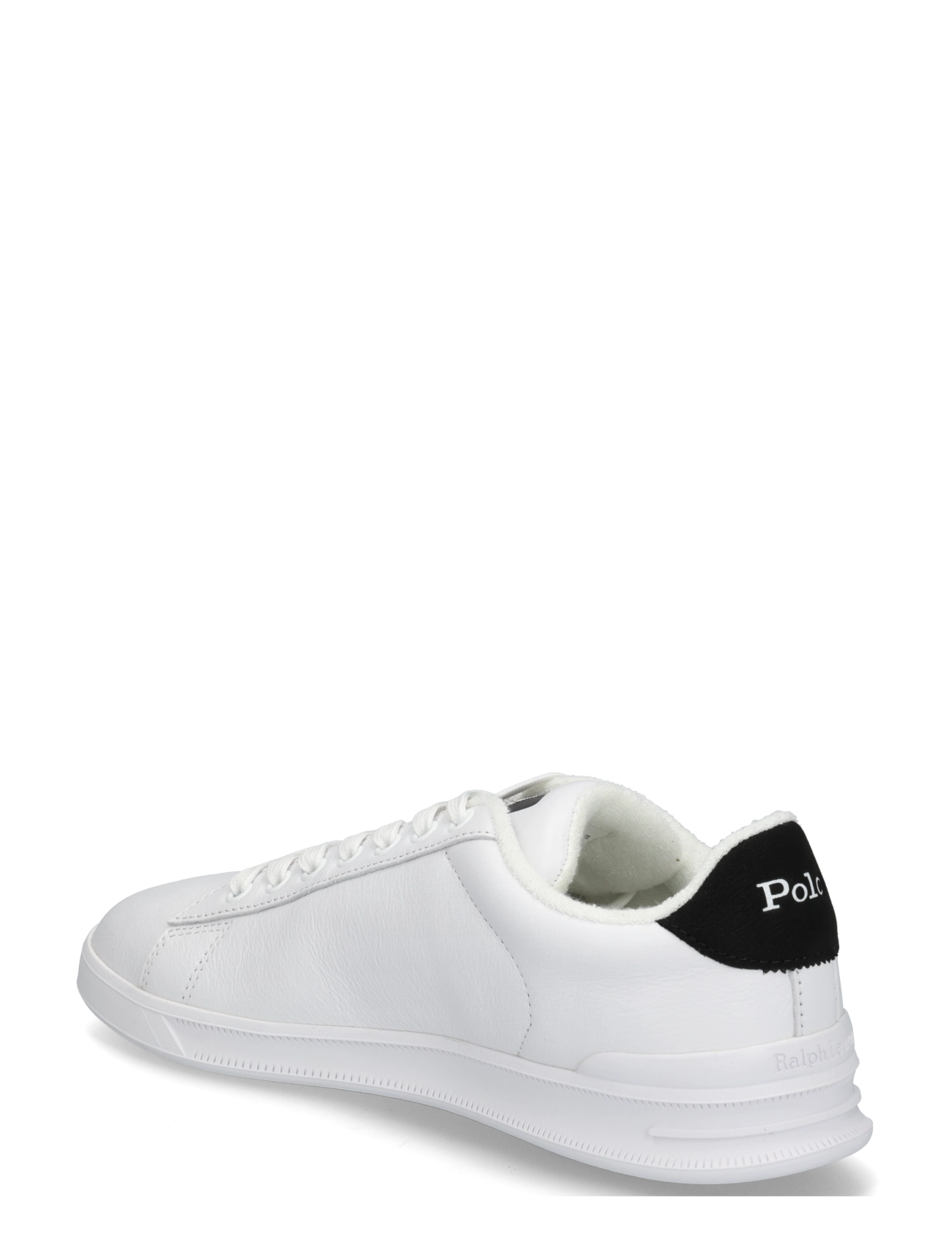 Polo Ralph Lauren - LEATHER-HRT CRT III-SK-LTL - lave sneakers - white/black - 1