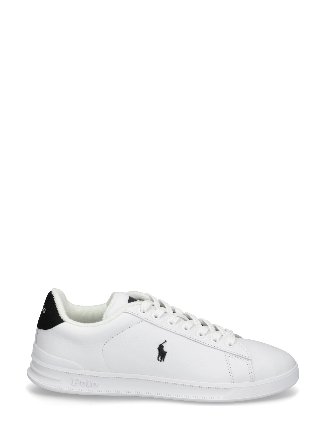 Polo Ralph Lauren - LEATHER-HRT CRT III-SK-LTL - lave sneakers - white/black - 2