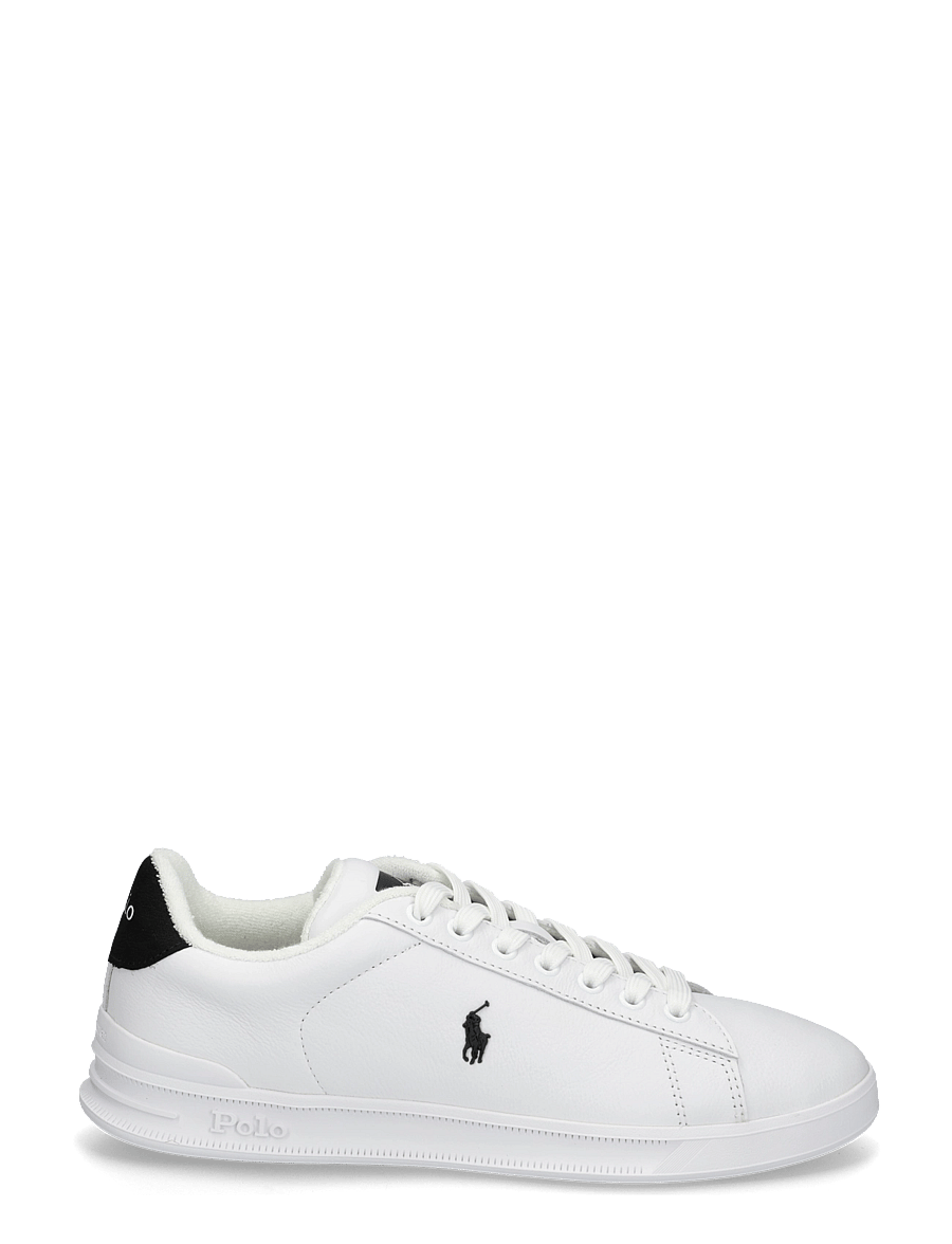 Polo Ralph Lauren - LEATHER-HRT CRT III-SK-LTL - lave sneakers - white/black - 2