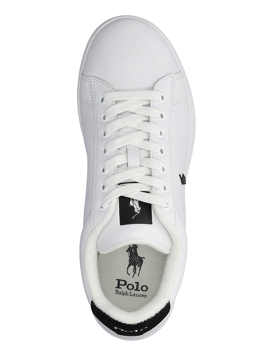 Polo Ralph Lauren - LEATHER-HRT CRT III-SK-LTL - lave sneakers - white/black - 3