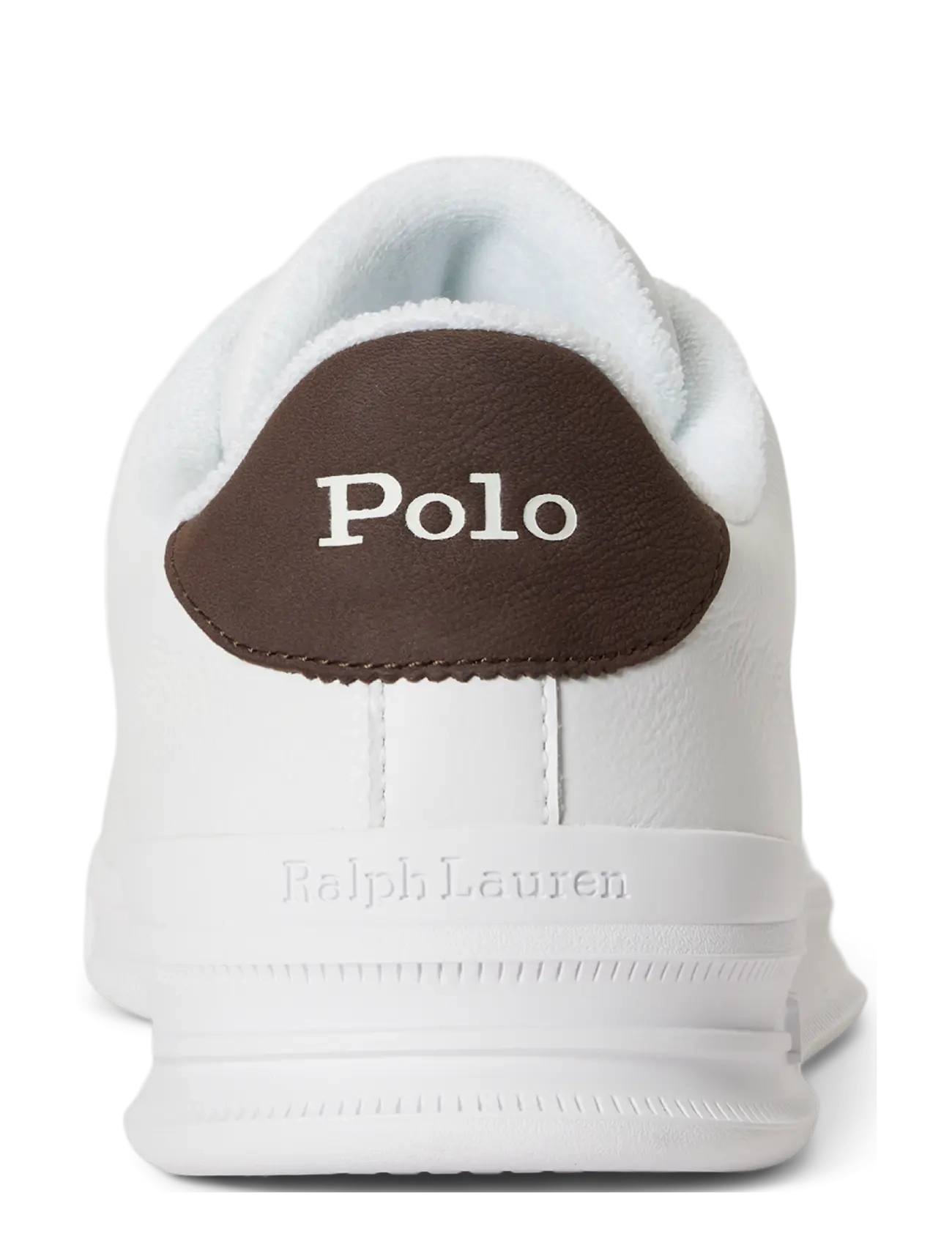 Polo Ralph Lauren - Heritage Court II Leather Sneaker - low-top sneaker - white/dark brown - 1