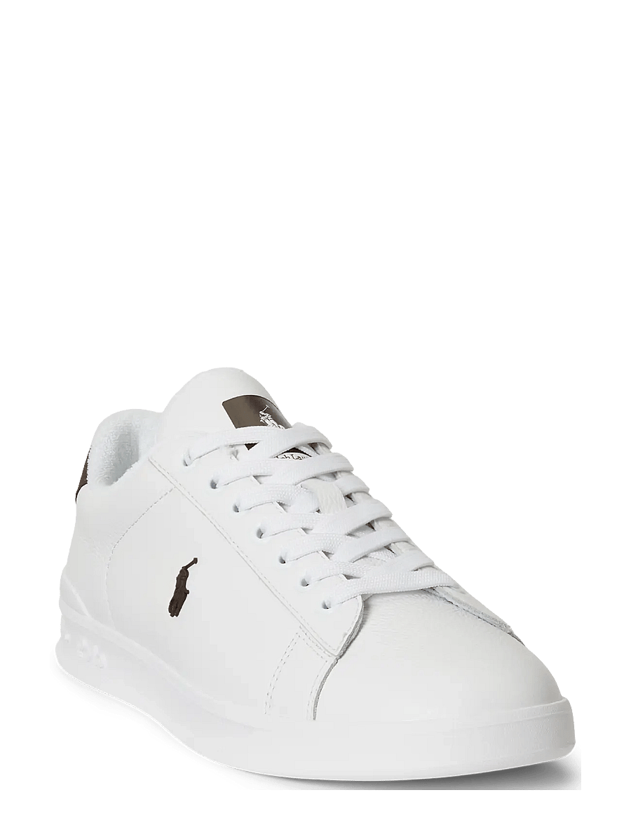 Polo Ralph Lauren - Heritage Court II Leather Sneaker - low-top sneaker - white/dark brown - 2