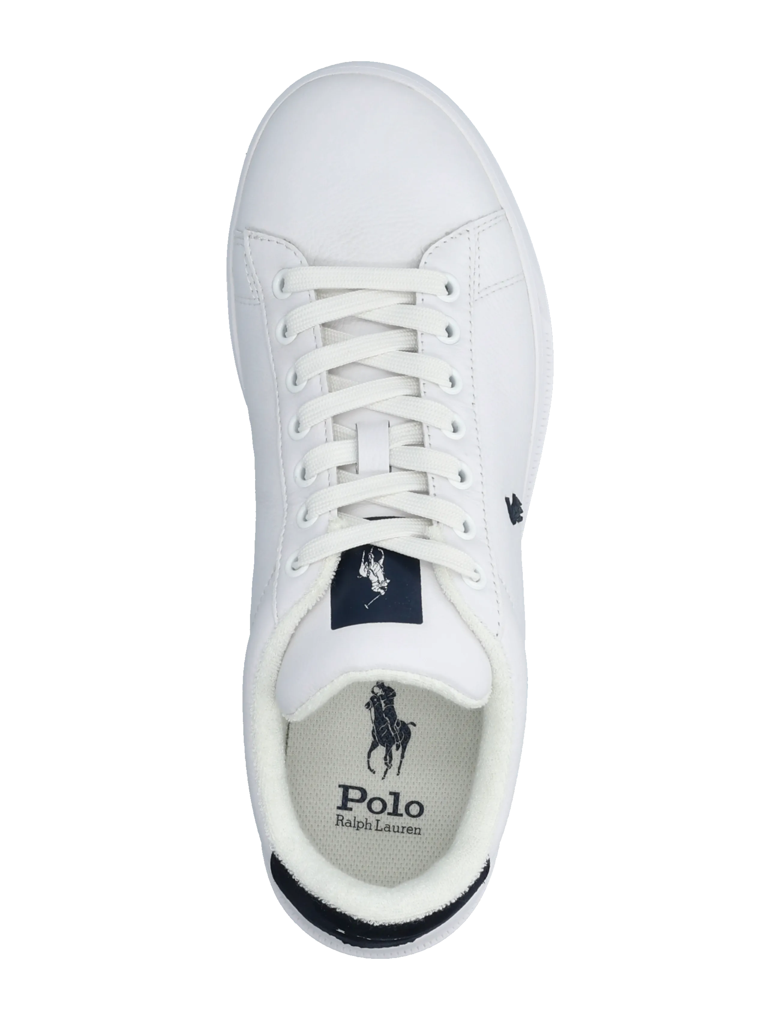 Polo Ralph Lauren - Heritage Court II Leather Sneaker - confirmation - white/navy - 3