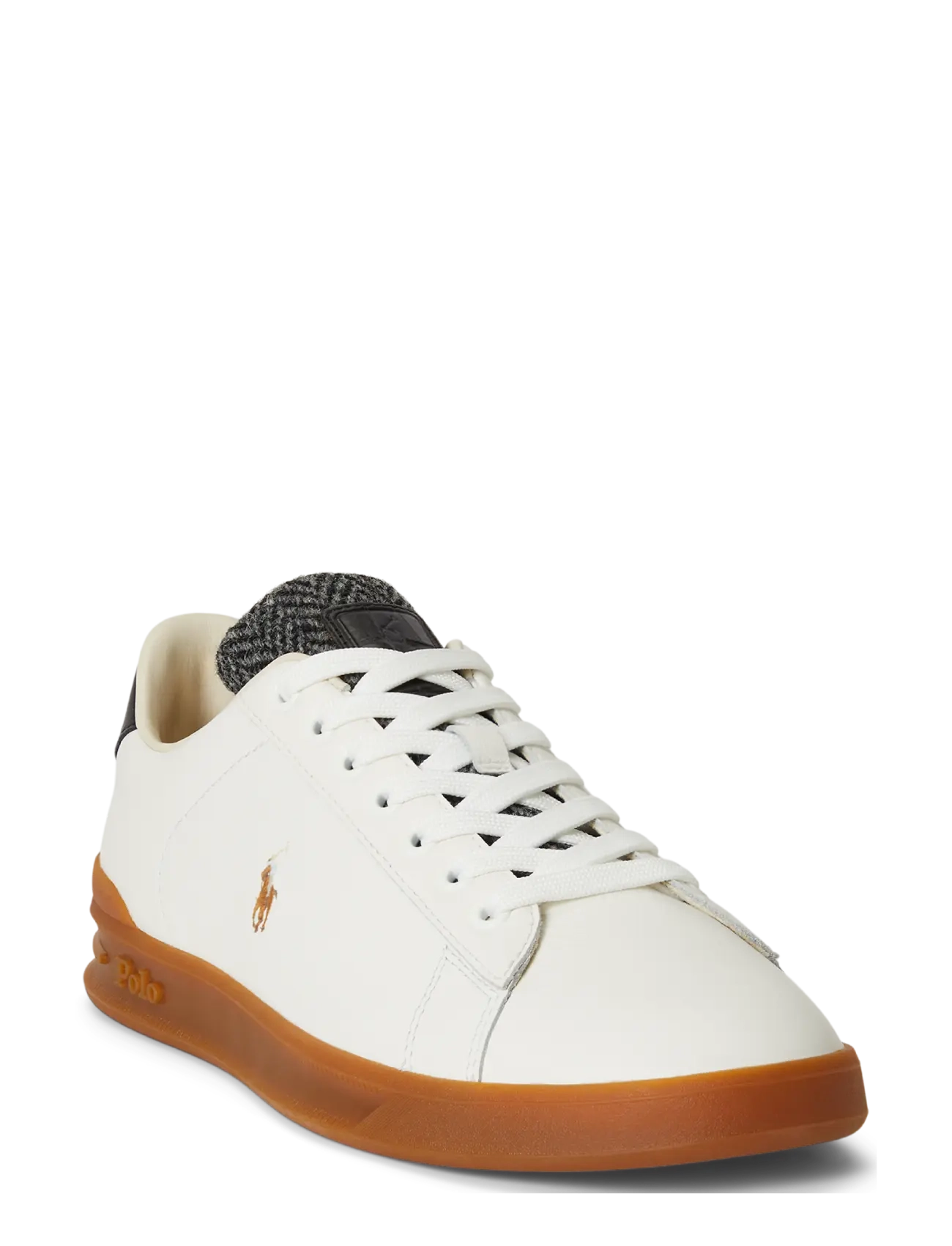 Polo Ralph Lauren - Heritage Court II Leather-Tweed Sneaker - madala säärega - deckwash white/bl - 2
