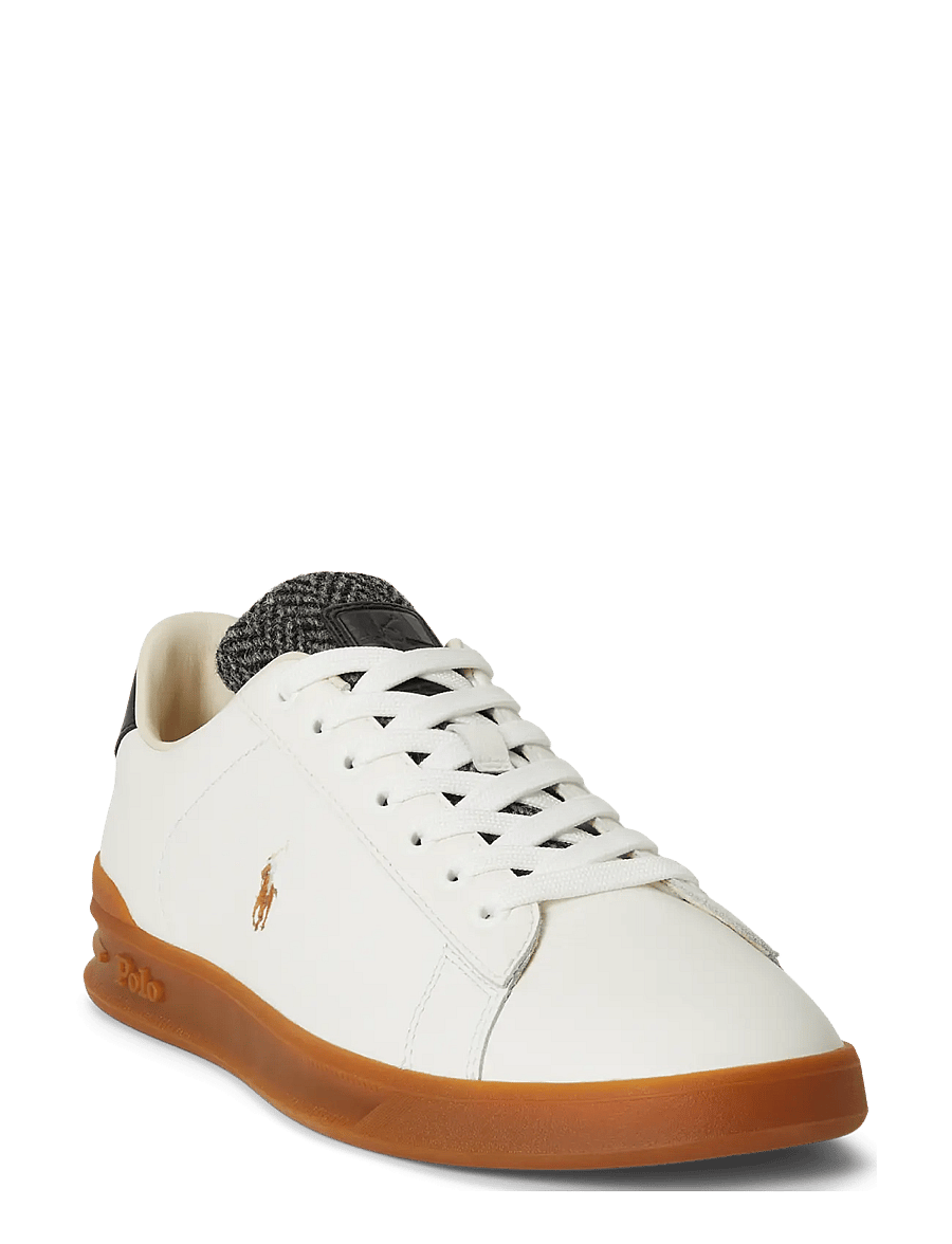 Polo Ralph Lauren - Heritage Court II Leather-Tweed Sneaker - madala säärega - deckwash white/bl - 2