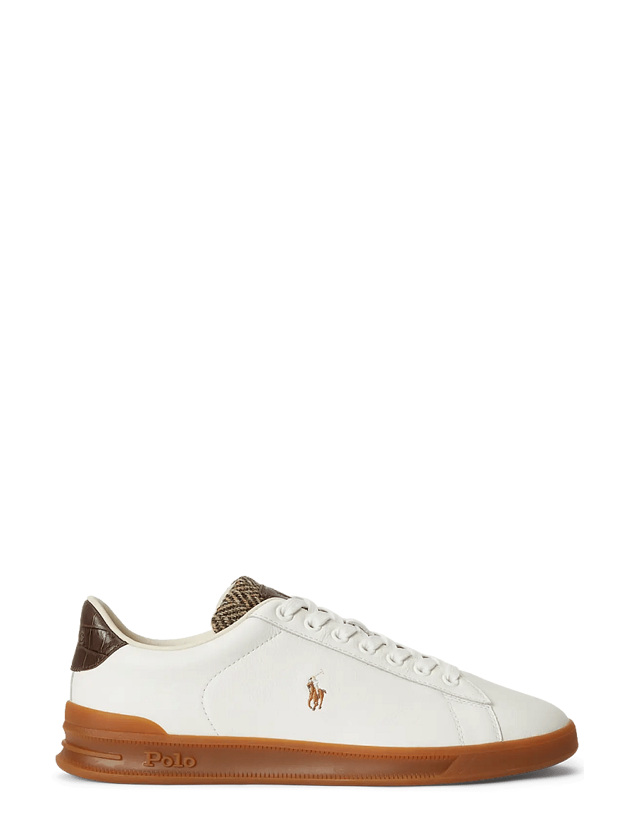Polo Ralph Lauren - Heritage Court II Leather-Tweed Sneaker - nach anlass kaufen - deckwash white/br - 0