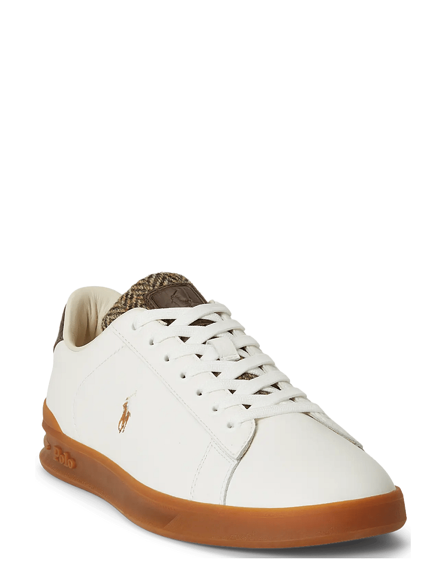 Polo Ralph Lauren - Heritage Court II Leather-Tweed Sneaker - nach anlass kaufen - deckwash white/br - 1