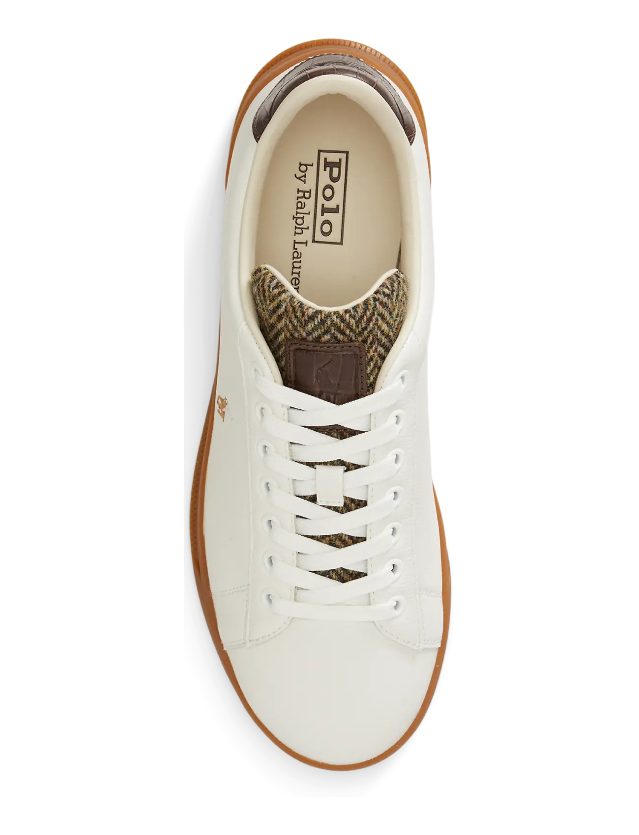 Polo Ralph Lauren - Heritage Court II Leather-Tweed Sneaker - nach anlass kaufen - deckwash white/br - 2