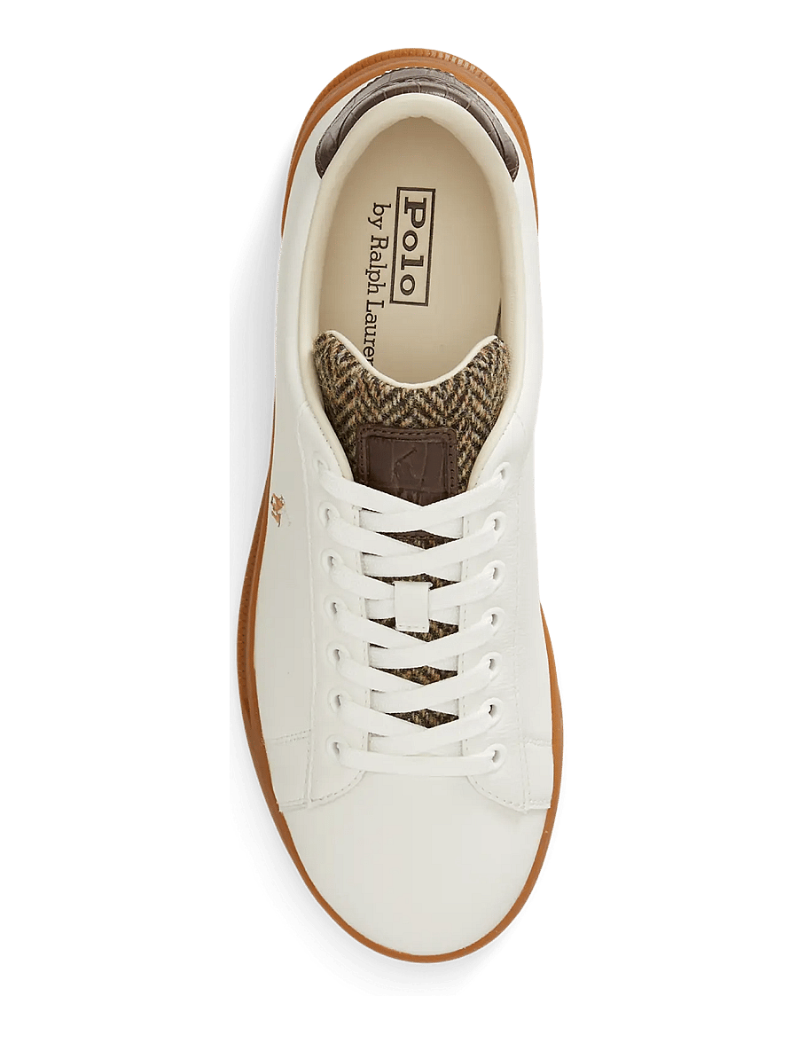 Polo Ralph Lauren - Heritage Court II Leather-Tweed Sneaker - nach anlass kaufen - deckwash white/br - 2