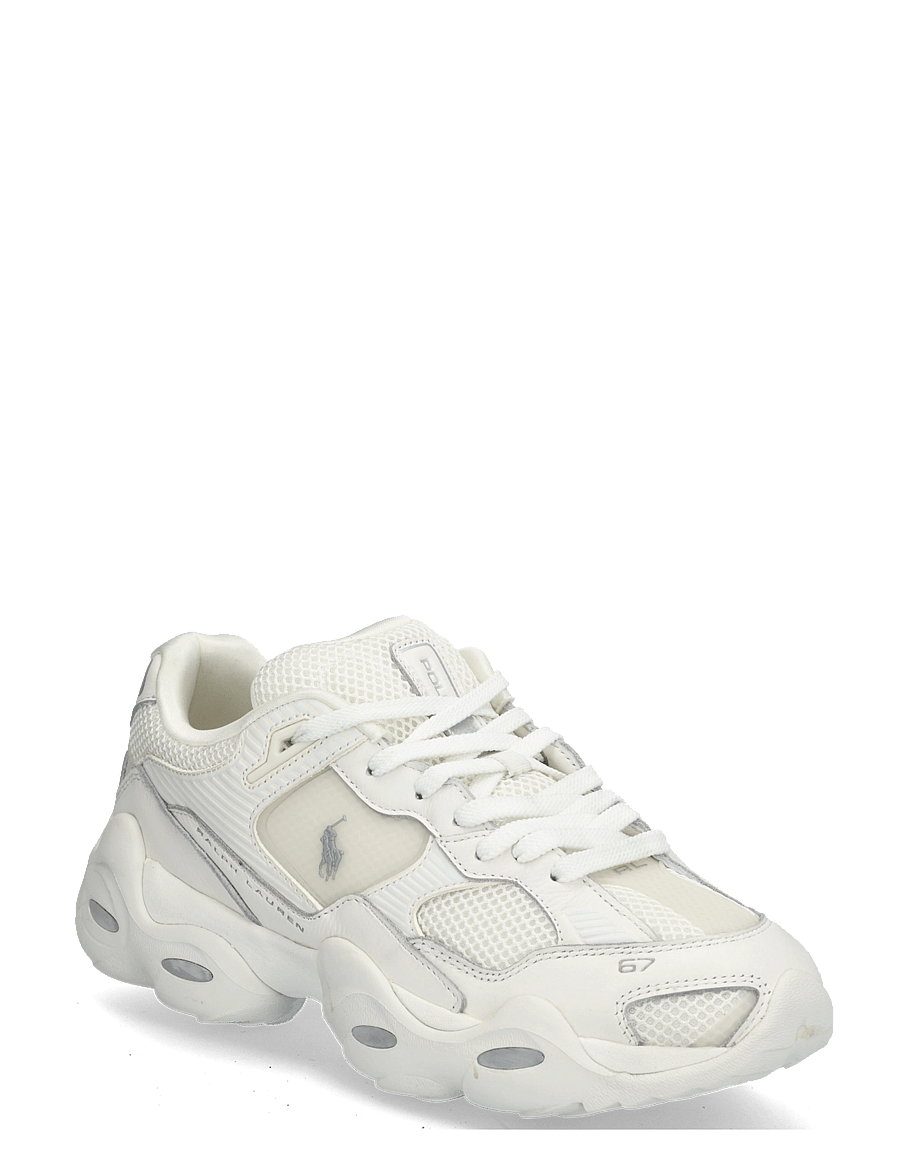 Polo Ralph Lauren - MESH/LEATHER-TRACKSTR 300-SK-LTL - low-top sneaker - deckwash white - 0
