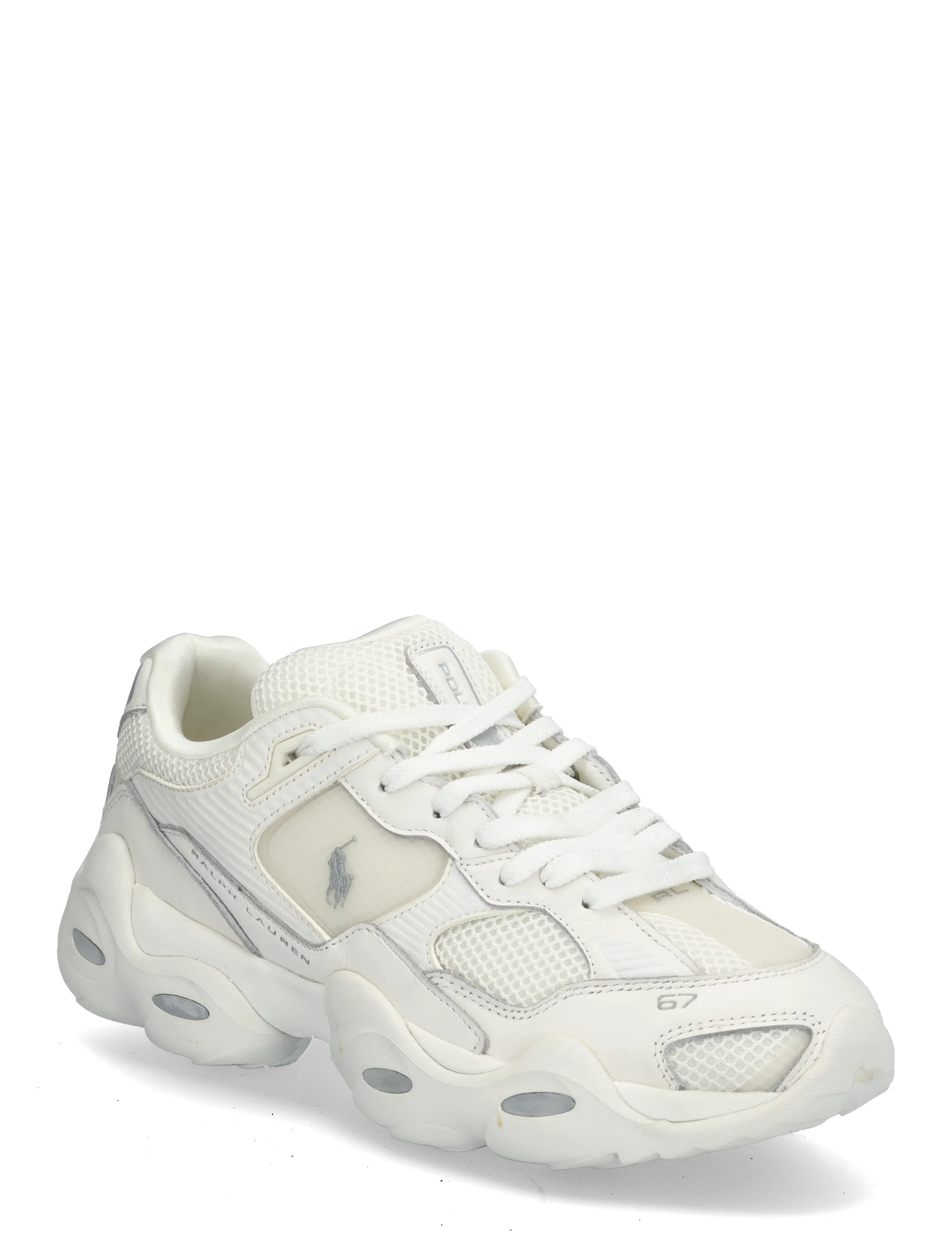 Polo Ralph Lauren MESH/LEATHER-TRACKSTR 300-SK-LTL - Designers - DECKWASH WHITE / white