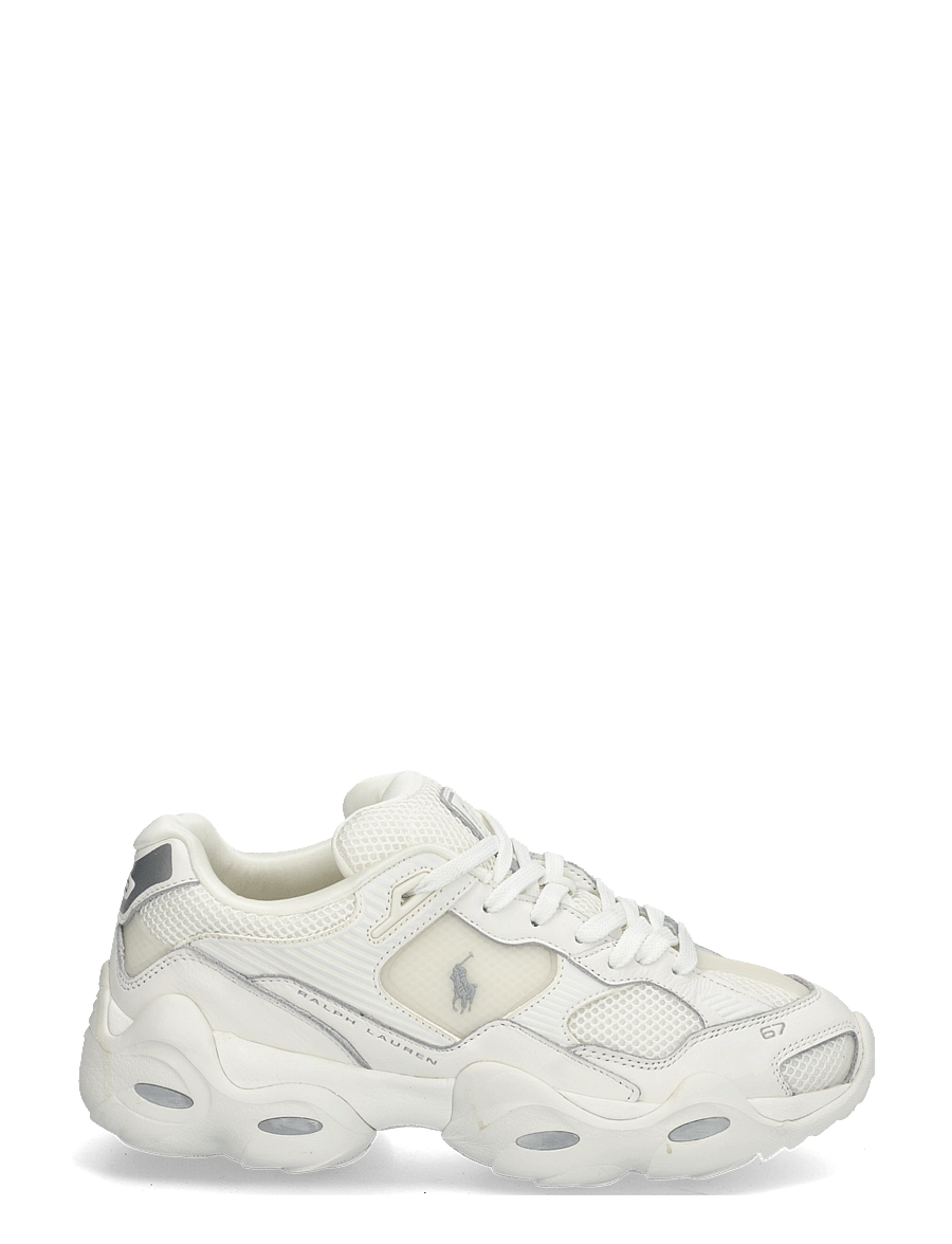 Polo Ralph Lauren - MESH/LEATHER-TRACKSTR 300-SK-LTL - low-top sneaker - deckwash white - 2